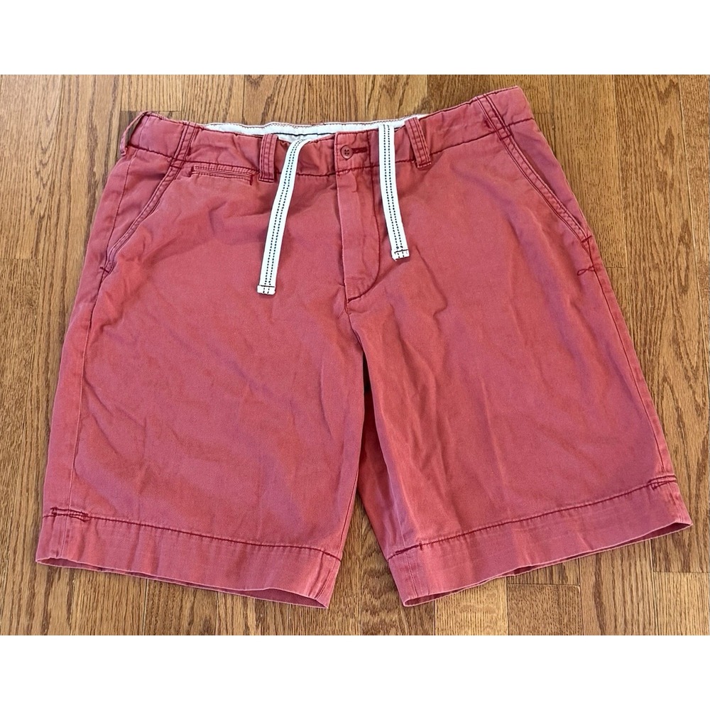 Vintage Polo Ralph Lauren Shorts Mens 38 Red Chino Cotton Drawstring Y2K